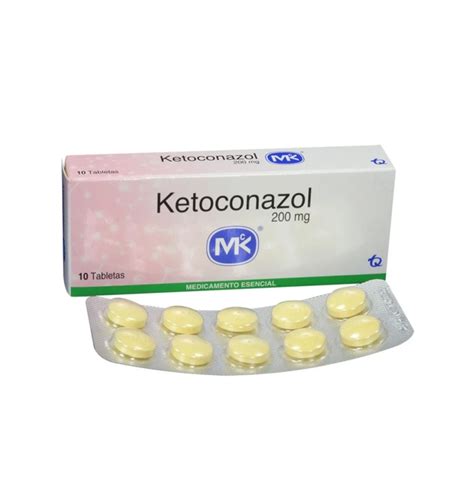 Ketoconazol 200 Mg 10 Tabletas Laboratorio MK