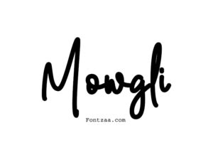 Mowgli Font Fontzaa Exclusive Fonts Library