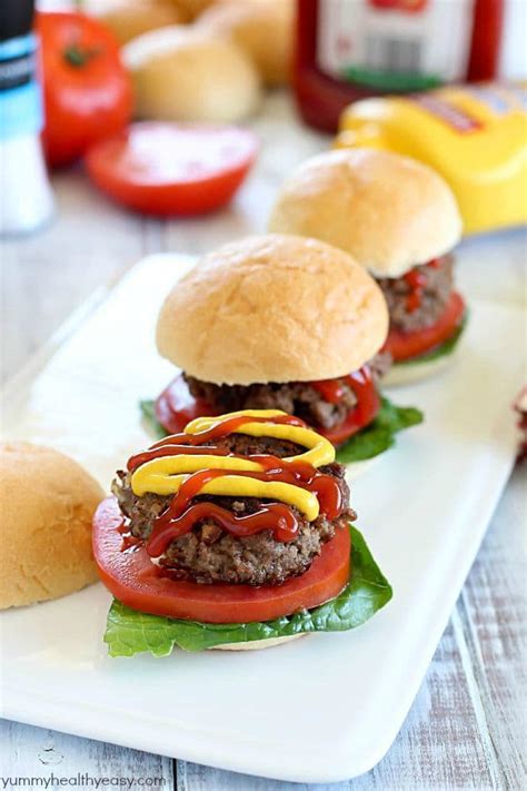 Blue Cheese Beef Sliders Yummy Healthy Easy