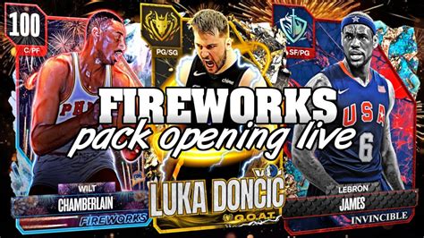 FIREWORKS PACK OPENING FOR GOAT LUKA DONCIC NBA 2k24 Myteam Packs