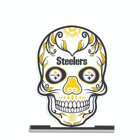 Pittsburgh Steelers Sugar Skull Standee Figurine