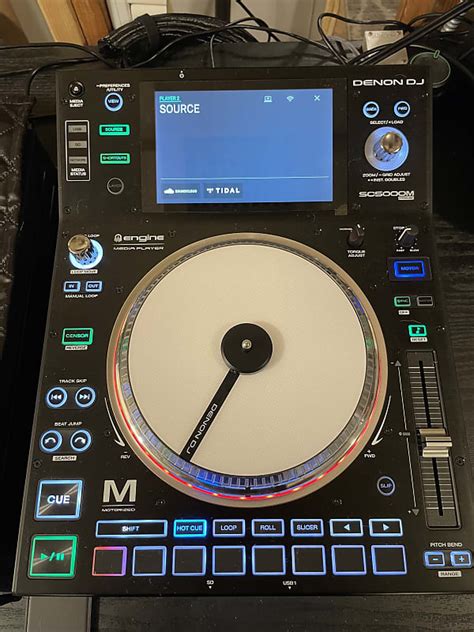 Denon Sc5000m Motorized Platter Media Player With Decksaver Reverb