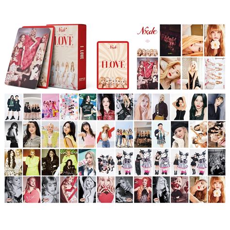 55pcs Gi Dle Lomo Cards 2022 G Idle I Love Album Photo Poster Mini G Idle Album For Fans Kpop