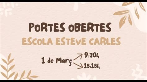 Portes Obertes Curs Youtube