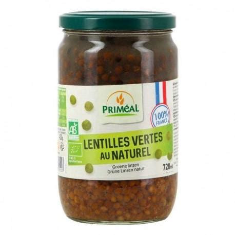 Lentilles Vertes Au Naturel Ml Primeal Acheter Sur Etiketbio Eu