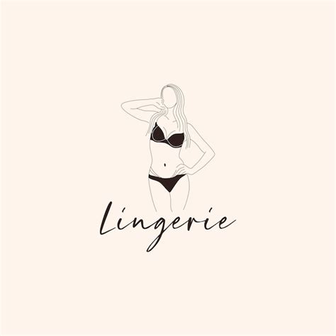 Premium Vector Lingerie Lady Bra Logo Vector Illustration Template