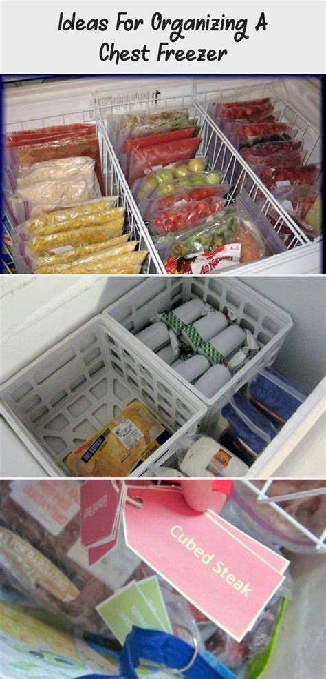 Ideas For Organizing A Chest Freezer Kitchen Decor In 2020 Chest