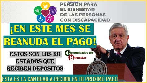 ≫ En Esta Fecha Se Reanuda El Pago De La Pensión Bienestar De