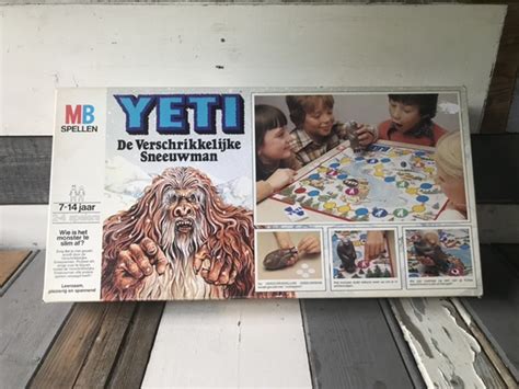 Yeti Bigfoot Milton Bradley Mb Board Game Usa Holland Vintage