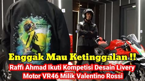 Enggak Mau Ketinggalan Raffi Ahmad Ikuti Kompetisi Desain Livery Motor