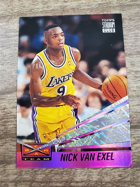 Nick Van Exel Topps Stadium Club Beam Team Ebay