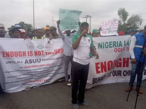 Asuu Ogun Nlc Protests In Abeokuta Daily Post Nigeria