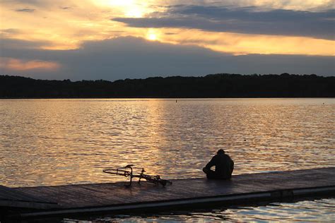 Sunset, Lake Mendota Photograph by Callen Harty | Fine Art America