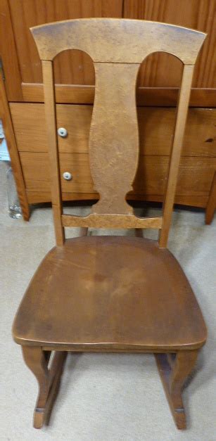 Heywood Brothers And Wakefield Company Birds Eye Maple Rocking Chair