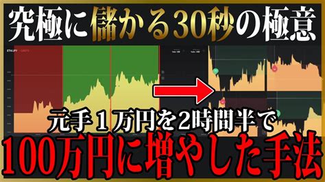 元手1万円を2時間半で100万円に増やした手法【永久保存版の神回】🧐 楽しいfxetc