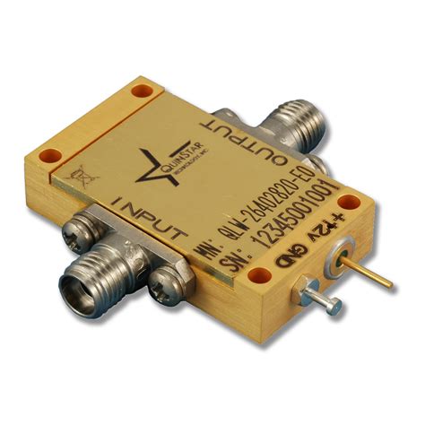 Millimeter-Wave Broadband Low Noise Amplifiers - QLW | QuinStar Technology, Inc.