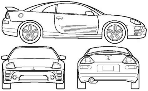 Mitsubishi Eclipse Drawing At Explore Collection