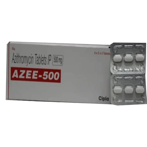 Azee 500 Mg Azithromycin Tablet Prescription Treatment Respiratory