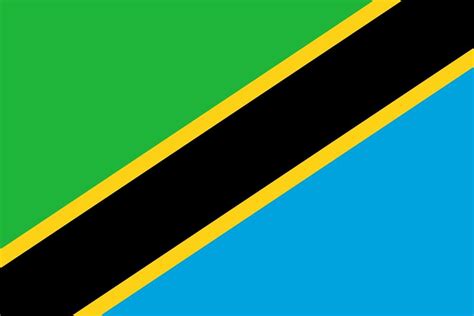 Flag of Tanzania image and meaning Tanzanian flag - country flags