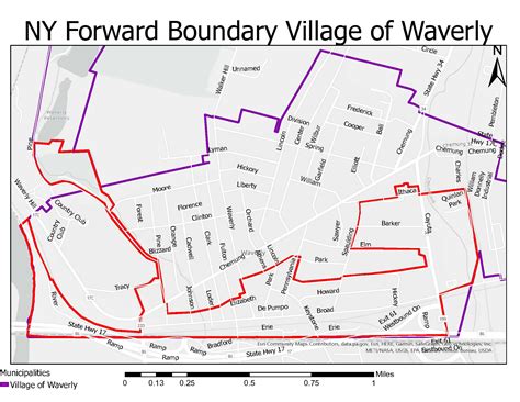 Waverly NY Map