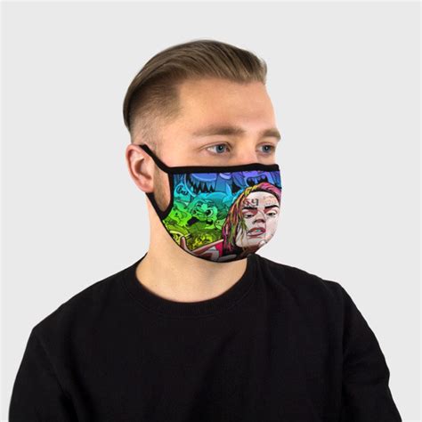 6ix9ine Face Mask Tekashi Six Nine Mask Reusable Washable Etsy