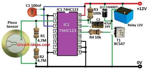 Simple Vibration Sensor Circuit Circuit Ideas For You