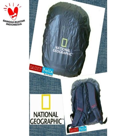 Jual Unik Rain Cover Bag Pelindung Tas National Geographic Putih