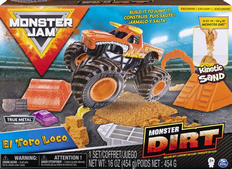 Buy Monster Jam El Toro Loco Monster Dirt Deluxe Set Featuring 16oz