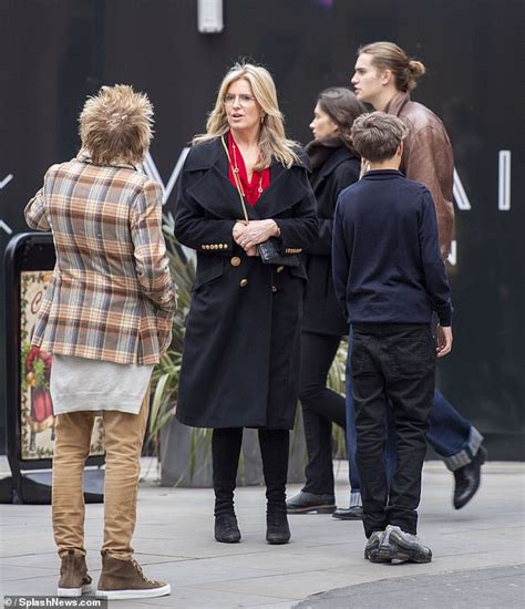 Sir Rod Stewart 79 And Wife Penny Lancaster 53 Joined By Sons Aiden