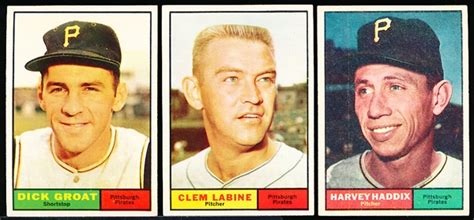 Lot Detail 1961 Topps Bb 22 Diff Pitt Pirates