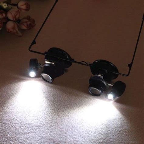 20X Magnifier Magnifying LED Lights Double Eye Gla Grandado