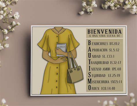 Tarjeta De Bautismo Testigo De Jehová Regalo Para Hermana Etsy