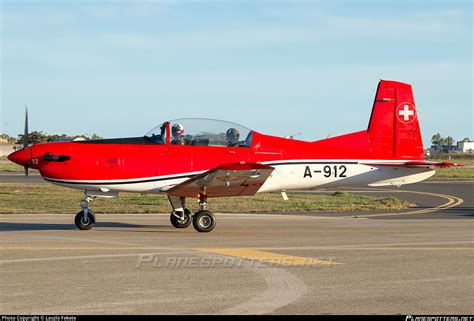 A 912 Swiss Air Force Pilatus PC 7 Photo By Laszlo Fekete ID 1131739