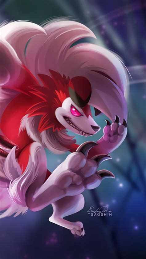 Descargar La Imagen En Teléfono Pokémon Videojuego Lycanroc Pokémon