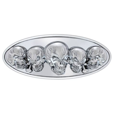 Peterbilt Chrome Skull Style Emblem - Raney's Truck Parts