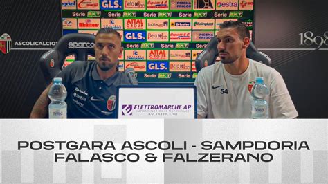 Nicola Falasco E Marcello Falzerano Postgara Ascoli Sampdoria