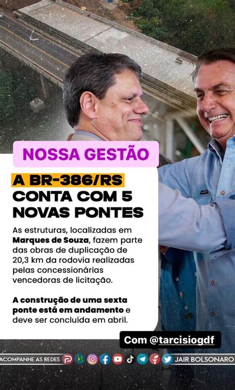 Bolsonaro Posta Tarc Sio Horas Ap S Governador Prometer Ser Sempre