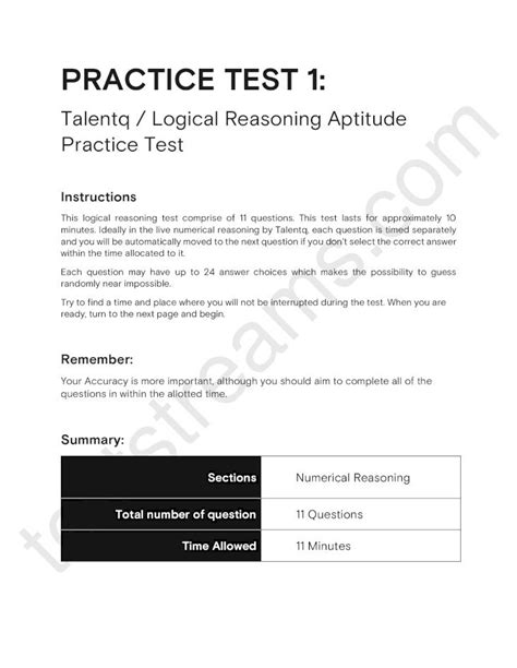 PDF PRACTICE TEST Talentq Logical Reasoning Aptitude 1