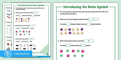 👉 Digital Pdf For White Rose Maths Y6 Introducing Ratio Symbol