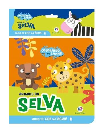 Livro Infantil De Banho Animais Da Selva Ciranda Cultural Papelaria