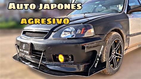 Honda Civic 2000 Tuning Instalacion De Lip Splitter Personalizado Youtube