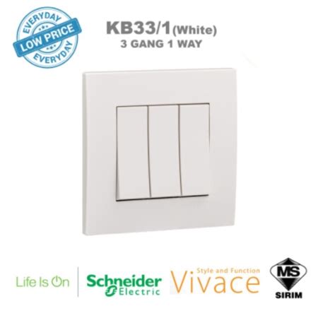 Sirim Schneider Vivace Series Switches And Socket Outlet Sirim Approved Shopee Malaysia