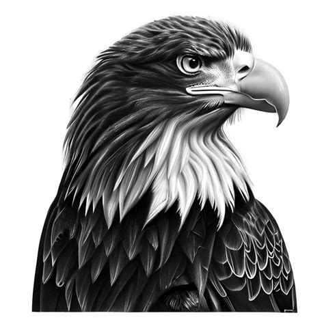 Hyper Realistic Bald Eagle Pencil Drawing Creative Fabrica