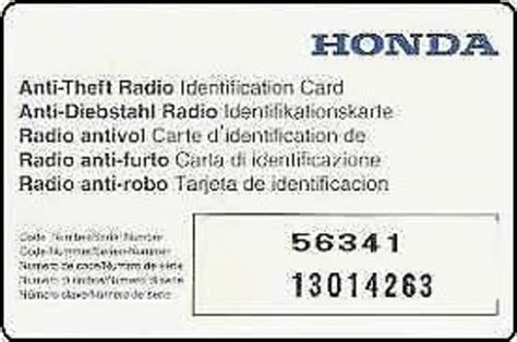 Honda Radio Code Lookup