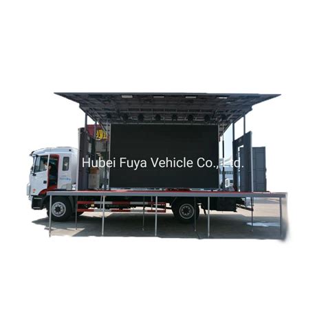 Outdoor Concert Stage Truck For Roadshow With Led Screen Stage Truck