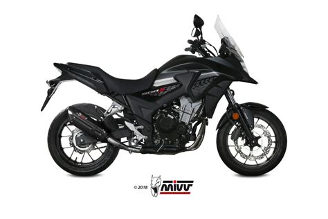 Honda Cb X Exhaust Mivv Suono Black Stainless Steel H L Mivv