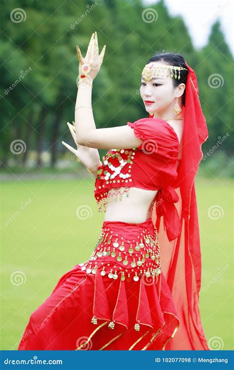 Pretty Asian Chinese Belly Dancer Stock Photo Image Of Closeup Dress