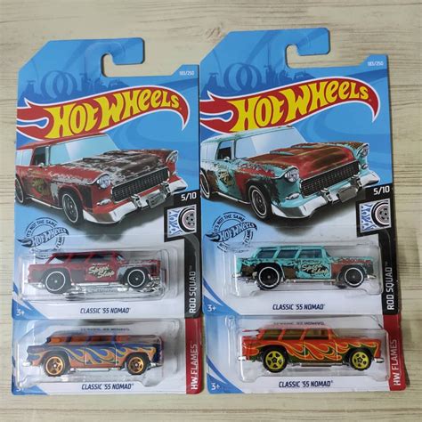 Hot Wheels Classic 55 Nomad HW FLAMES Factory Sealed Kmart Exclusives ROD SQUAD Shopee