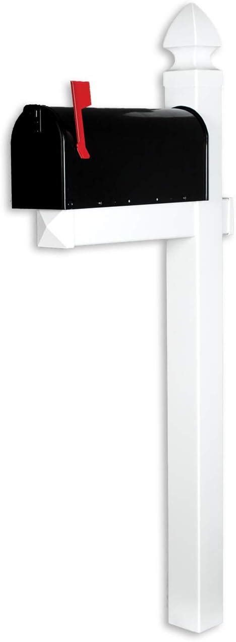 The Richmond Vinylpvc Mailbox Post No Dig System White Includes