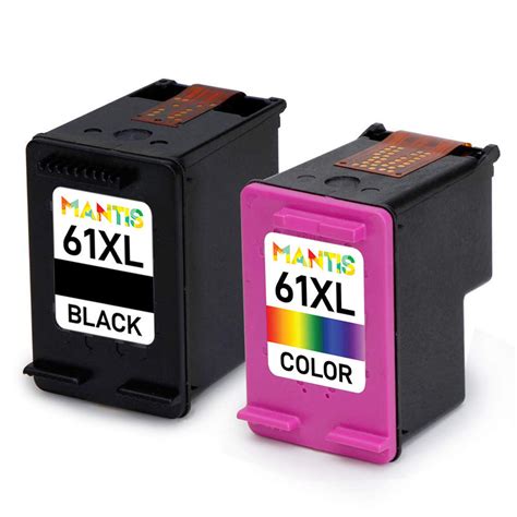 Mantis Remanufactured Hp 61 Xl Ink Cartridges Combo Pack Ink Cartridges